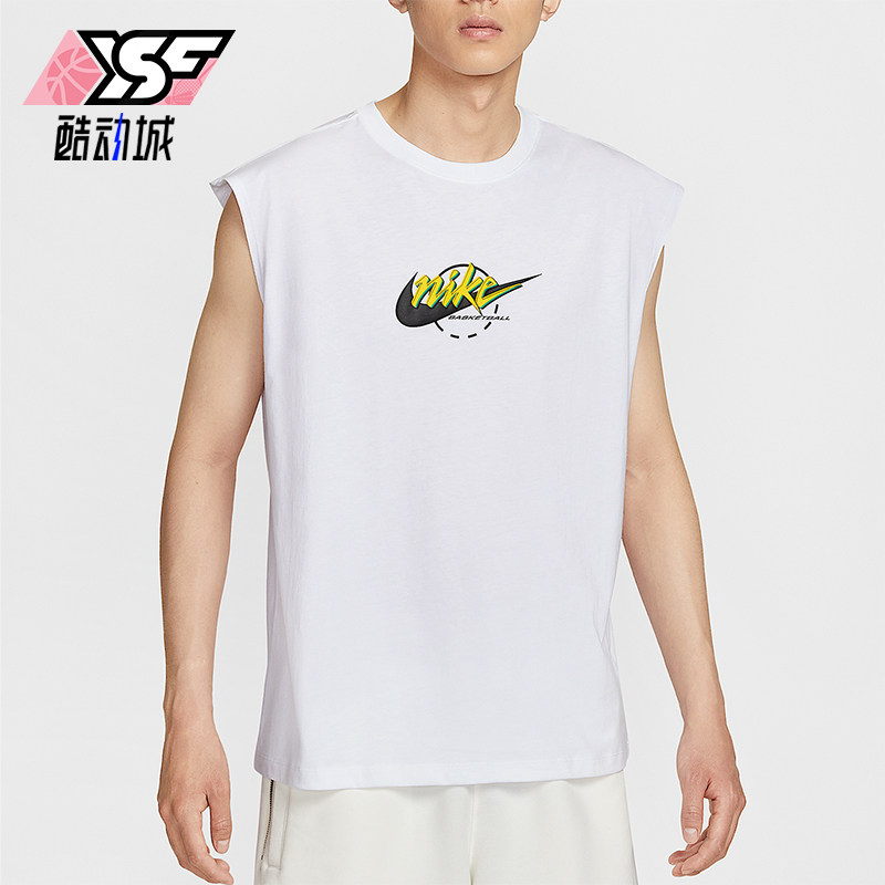Nike/耐克正品2025夏季款男士针织无袖篮球宽松背心IB4329-100