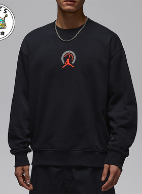 Nike/耐克正品JORDAN男士圆领字母印花运动休闲套头衫IQ2981-010