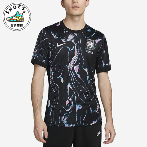 Nike/耐克正品Stadium Away男士圆领满印足球套头球衣FJ4281-010