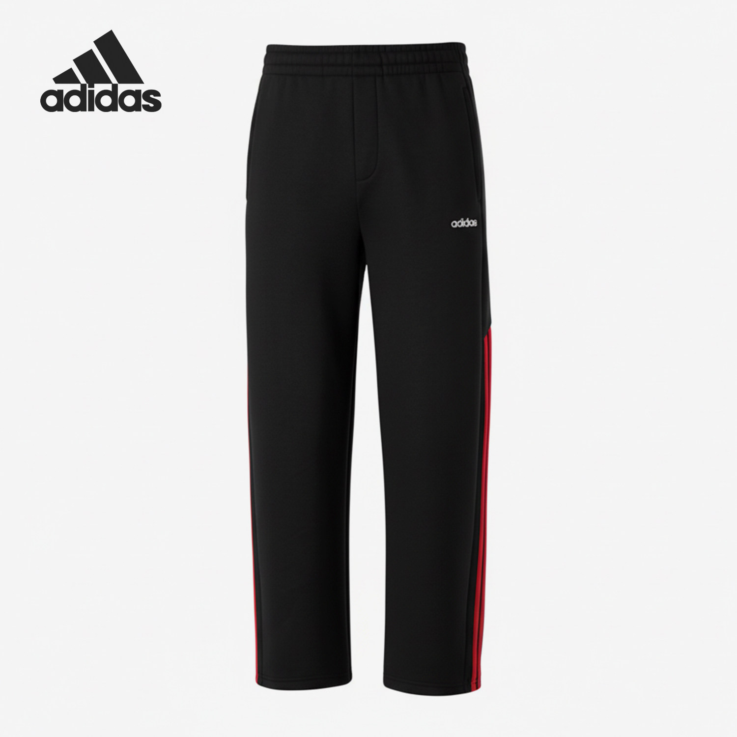 Adidas/阿迪达斯正品秋冬男士加绒舒适宽松跑步长裤KQ7873