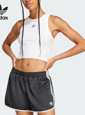 Adidas/阿迪达斯正品三叶草女士经典工字修身无袖背心JC9007