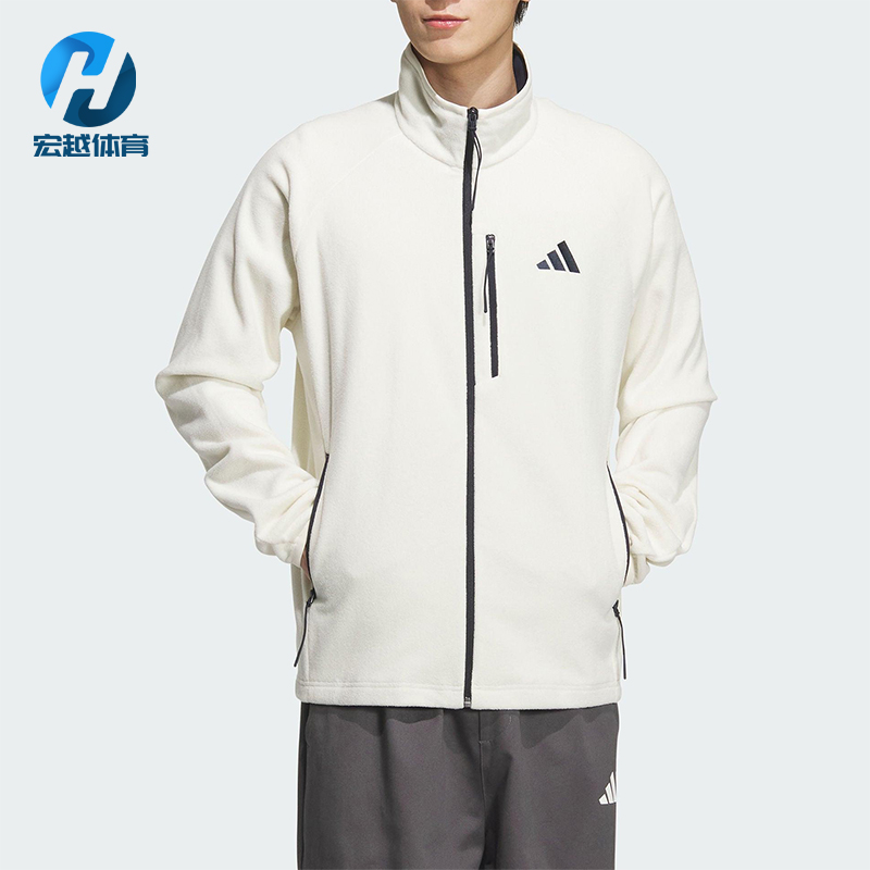Adidas/阿迪达斯正品FLEECE JACKET男女休闲抓绒运动外套KH1804