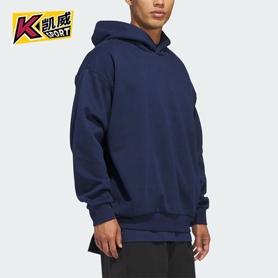 Adidas/阿迪达斯正品2025冬季款男女日常连帽套头运动卫衣KB7550