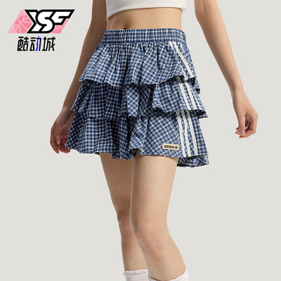 Adidas/阿迪达斯正品三叶草女士简约休闲经典复古潮流短裙KU9398