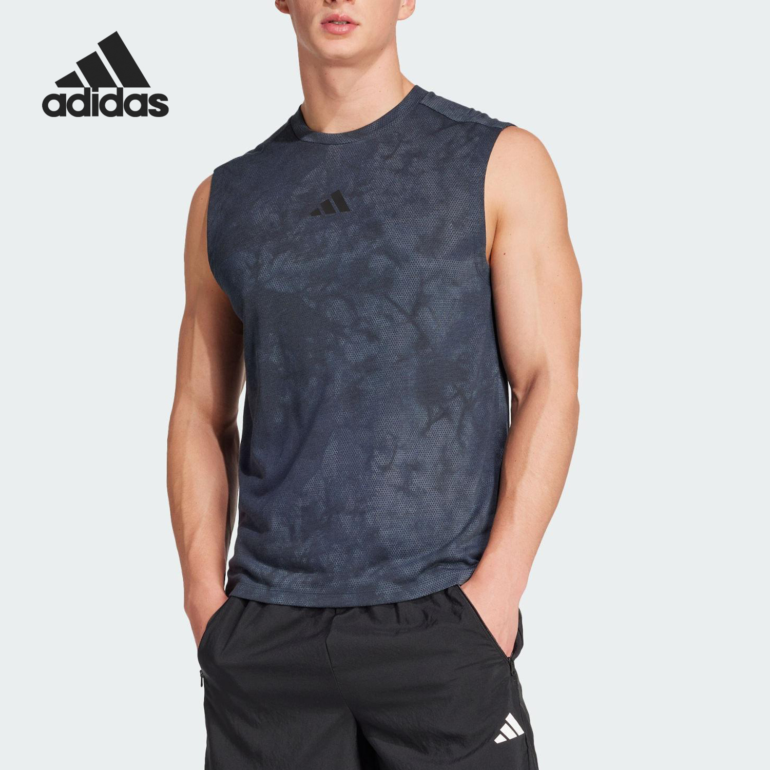 Adidas/阿迪达斯正品2025男士透气运动健身训练背心JP4139