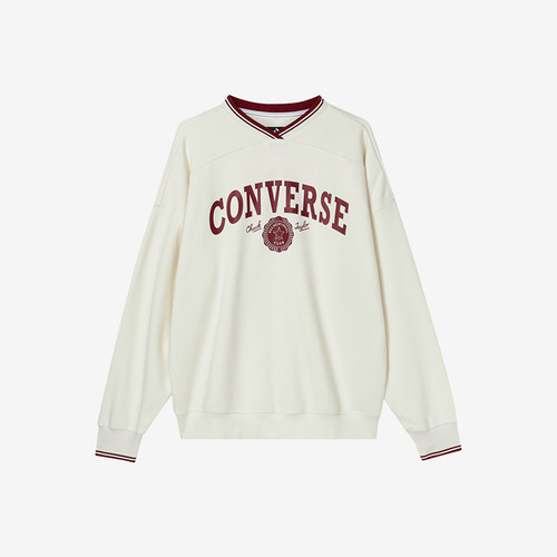 Converse/匡威正品新款女子时尚潮流V领卫衣套头衫10026039-A03