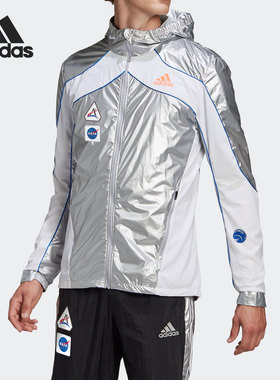 Adidas/阿迪达斯正品SPACE JKT M 男子26夏跑步运动外套 GK8816