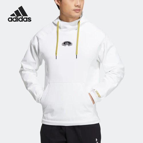 Adidas/阿迪达斯正品秋季新款男女运动宽松连帽卫衣HR5246
