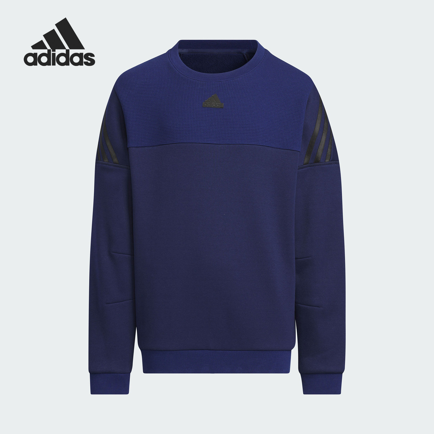 Adidas/阿迪达斯正品抓绒运动大童长袖圆领卫衣套头衫JI6141