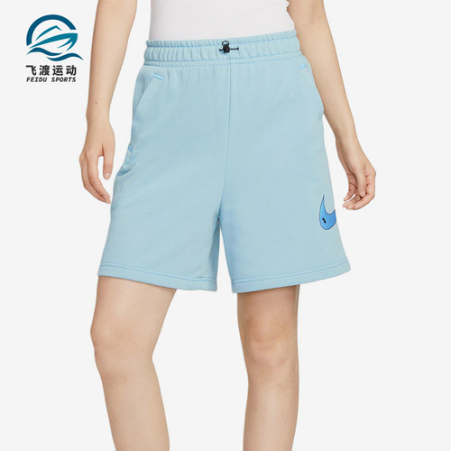 Nike/耐克正品女子运动针织透气休闲经典透气五分短裤DM6750-494