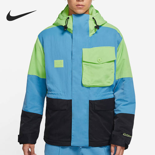 耐克秋冬款男子运动保暖棉服外套