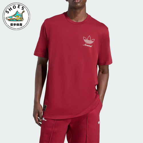 Adidas/阿迪达斯正品三叶草男士针织阿森纳足球运动短袖T恤JM9414