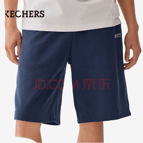 Skechers斯凯奇正品男款宽松透气柔软舒适短裤L225M081-00DU