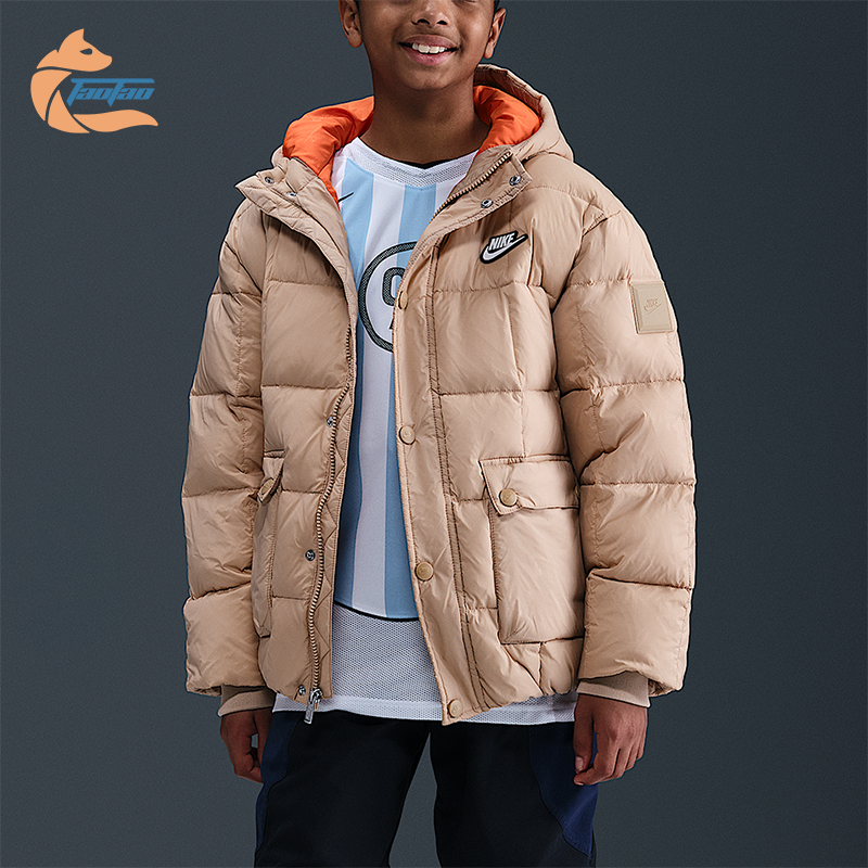 Nike/耐克正品Premium大童休闲宽松轻巧户外运动羽绒服IQ6136-200
