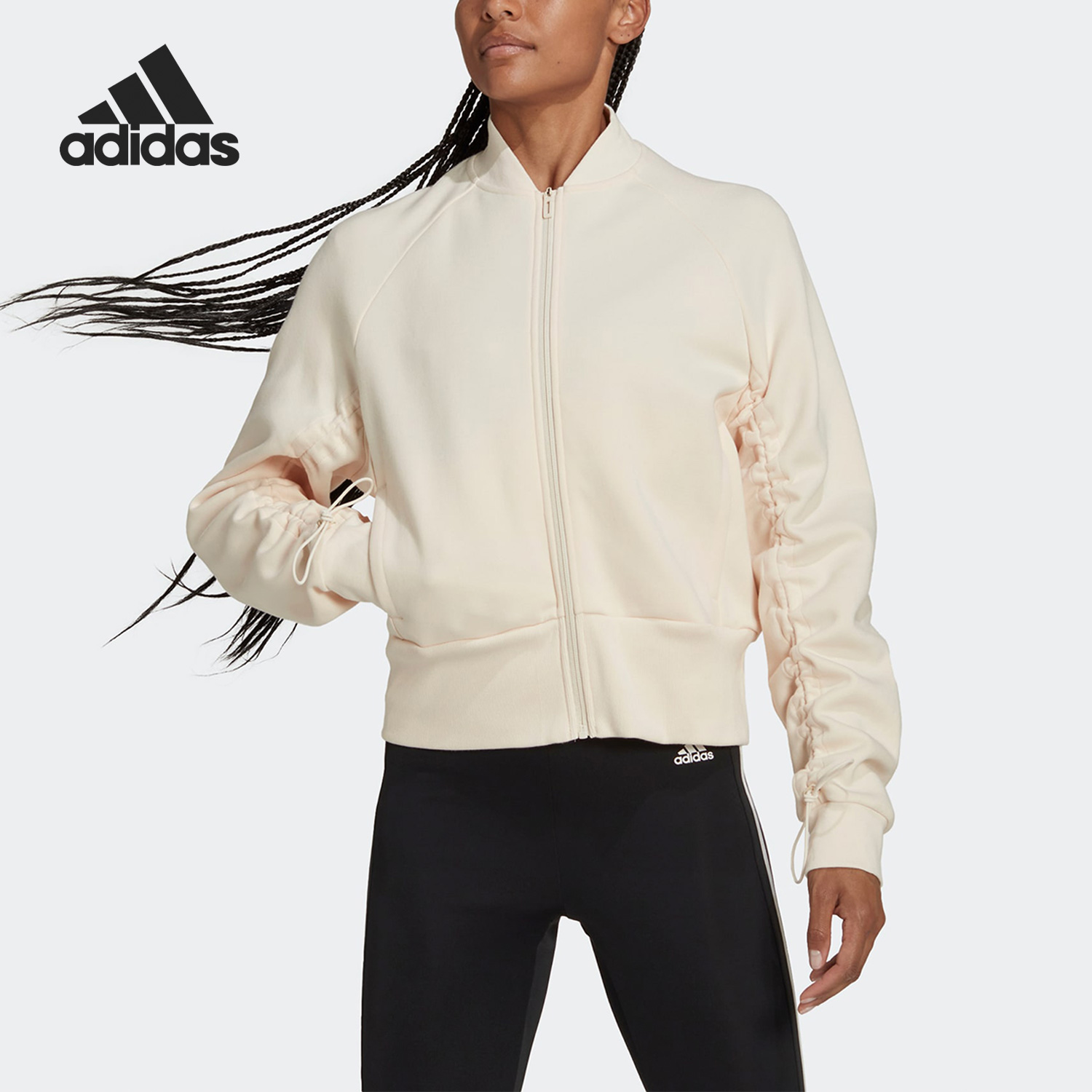 Adidas/阿迪达斯正品当季新款女子运动夹克立领外套HN5279