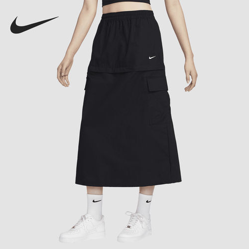 Nike/耐克正品2024新款女士运动可拆卸两穿半身裙FV7504-010