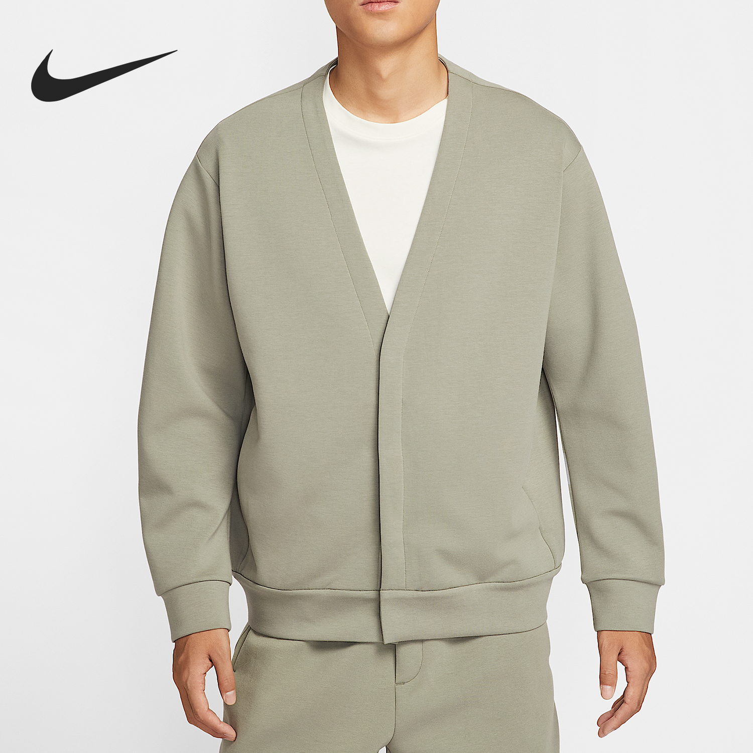 Nike/耐克正品2025春秋男士针织保暖休闲经典运动开衫HQ6949-320