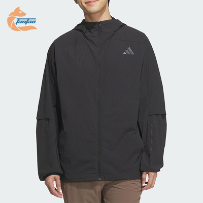 Adidas/阿迪达斯正品2025男士耐穿日常连帽户外运动外套KB5157