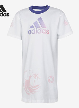 Adidas/阿迪达斯正品 夏季新款儿童运动训练短袖T恤H40273