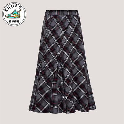 Adidas/阿迪达斯正品三叶草CHECKSKIRT新款经典女半身裙KT6381