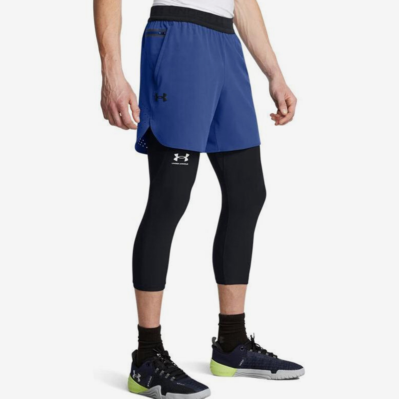UA/安德玛正品夏季男士梭织训练运动休闲透气轻盈短裤1376782-432