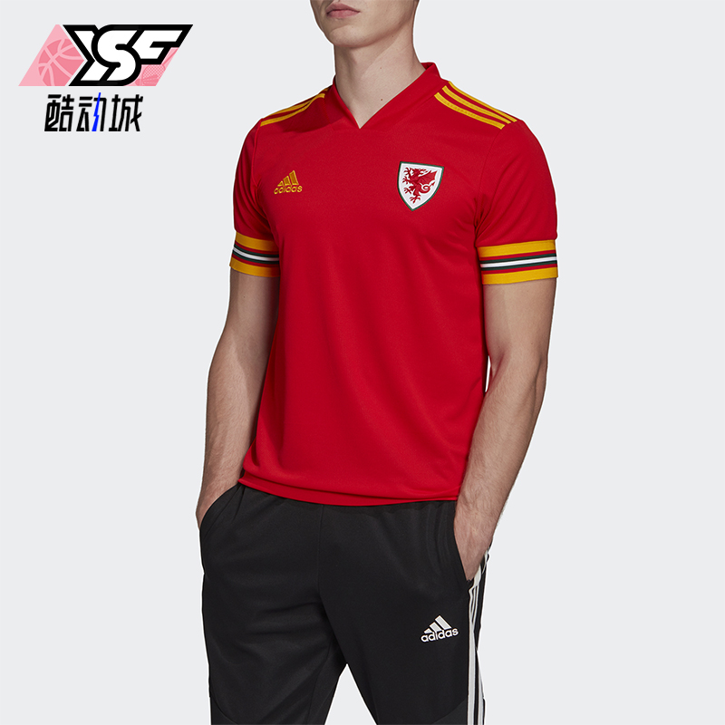 Adidas/阿迪达斯正品FAW H JSY威尔士男士经典足球运动短袖FH8528