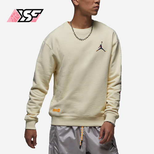 Nike/耐克正品Air Jordan男子款运动休闲法式毛圈卫衣FB7658-113