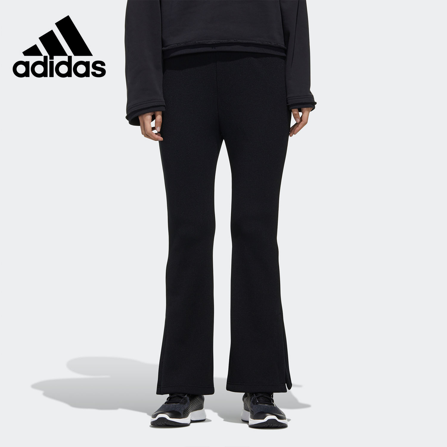 阿迪达斯女阔腿裤春季正品新款