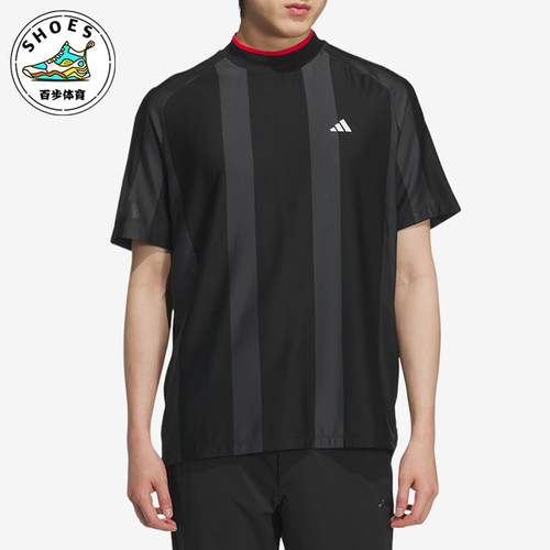 Adidas/阿迪达斯正品男黑色时尚潮流休闲经典舒适短袖T恤JG1317