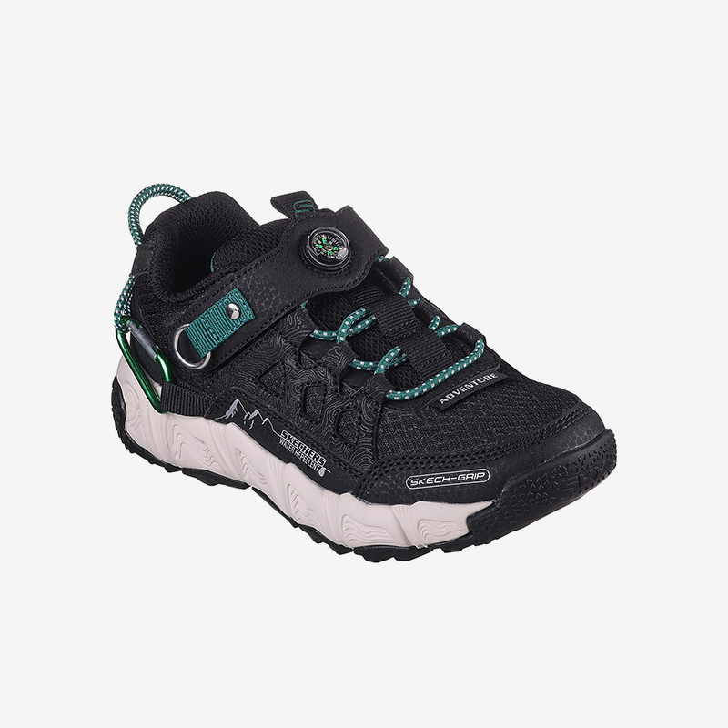 Skechers/斯凯奇正品新款男童透气旋钮搭扣耐磨潮户外运动跑步鞋