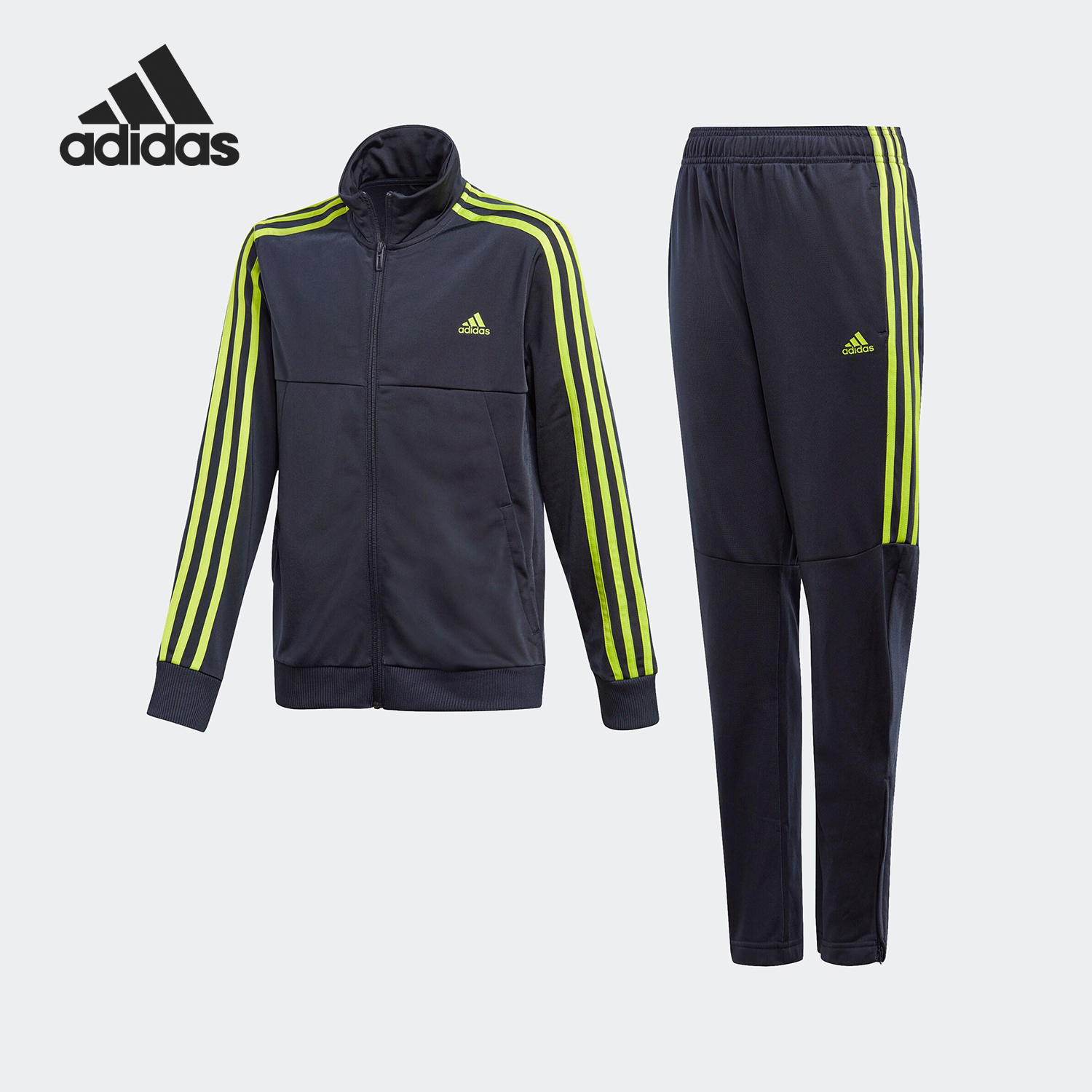 Adidas/阿迪达斯正品TIRO TRACK SUIT儿童训练针织运动套装GE0732