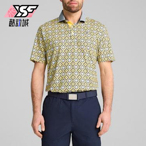 Puma/彪马正品夏季男士翻领时尚印花舒适透气运动POLO衫630033-01