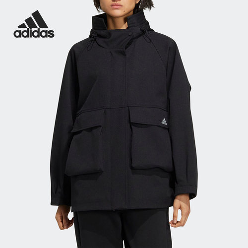 Adidas/阿迪达斯正品冬季新款女子休闲宽松运动外套HM4990