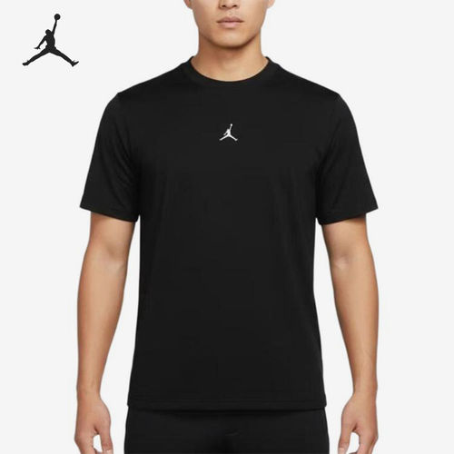 Nike/耐克正品JORDAN新款男黑色时尚圆领短袖T恤IF0883-010
