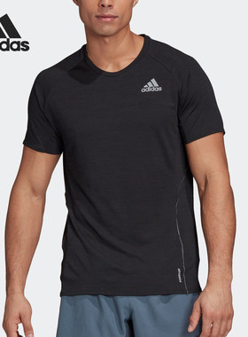 Adidas/阿迪达斯正品 夏季新款男子休闲圆领运动短袖FM7637