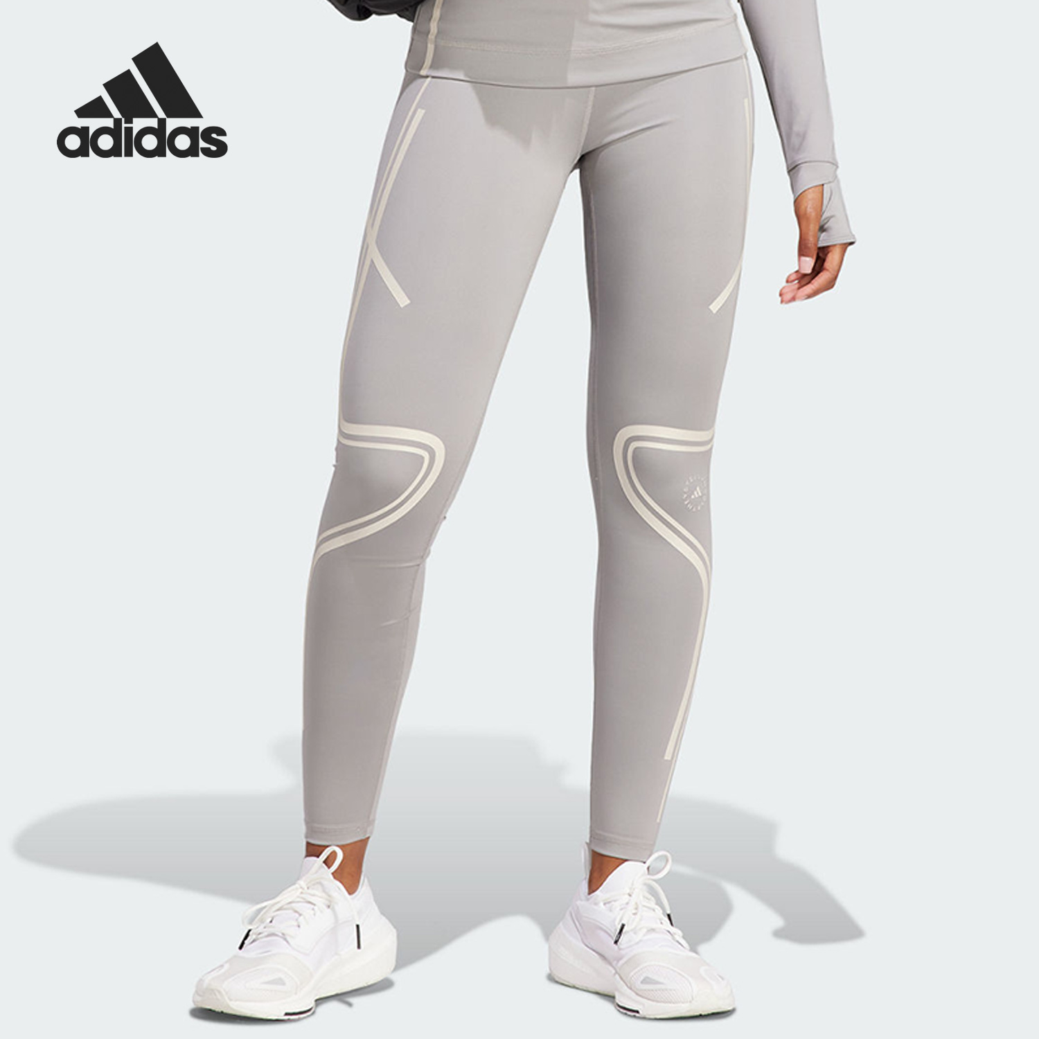 阿迪达斯正品女子紧身长裤