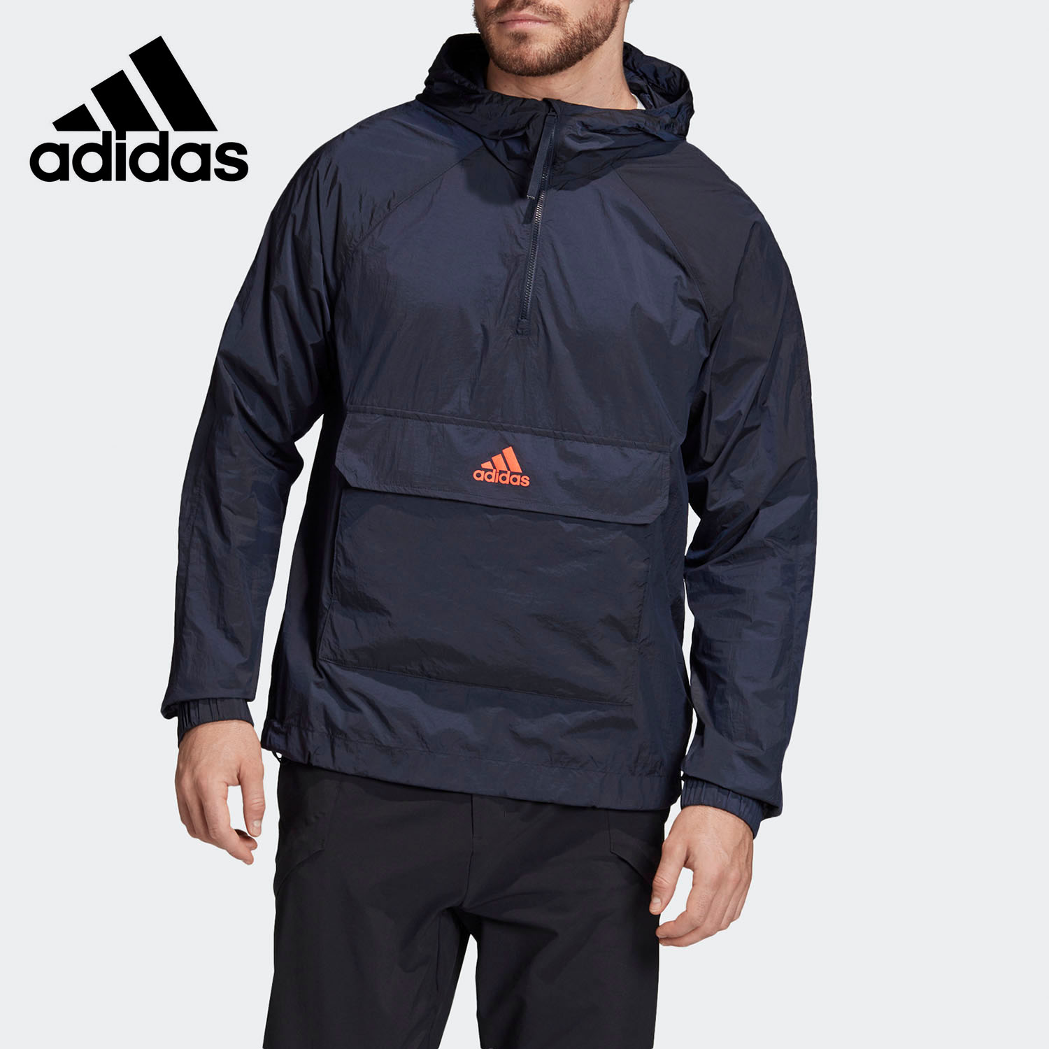 连帽夹克户外运动阿迪达斯男子