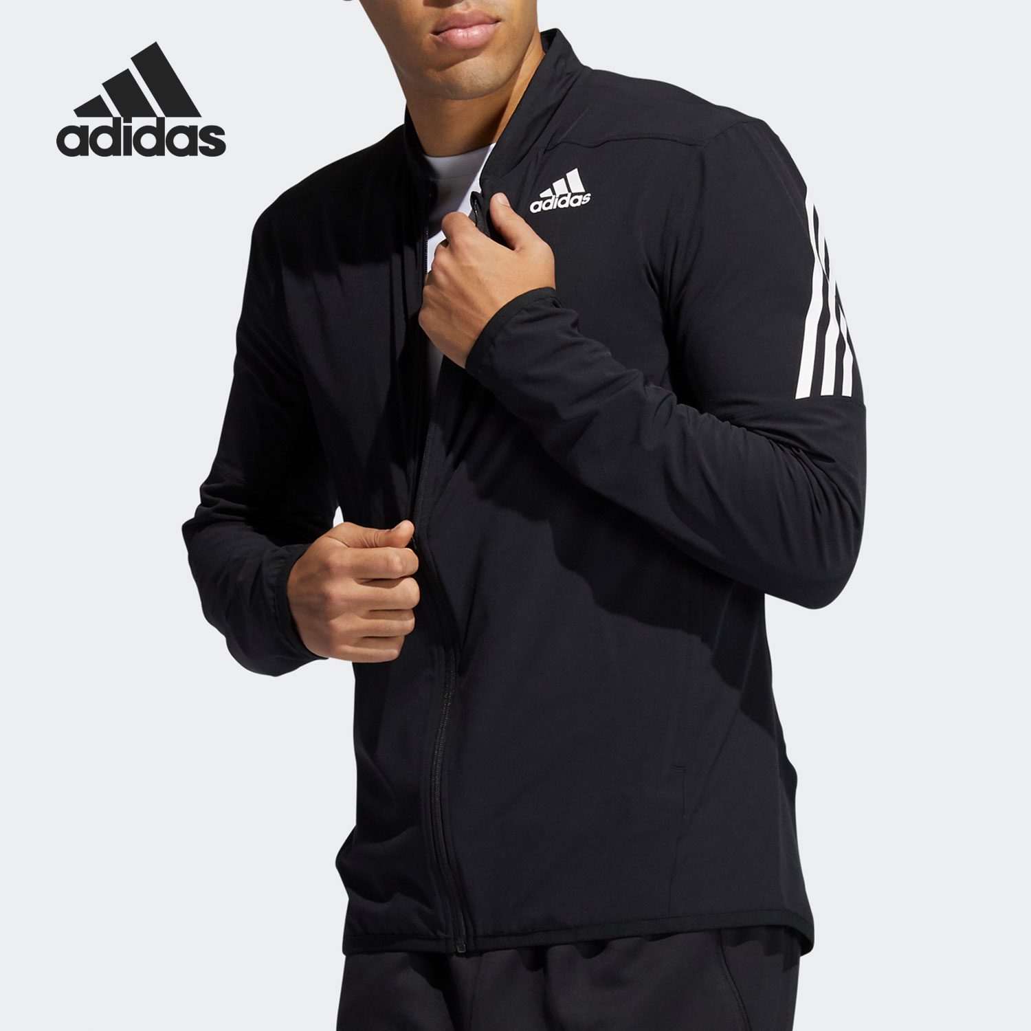 Adidas/阿迪达斯正品男子运动外套AEROREADY 3-STRIPES GM0637