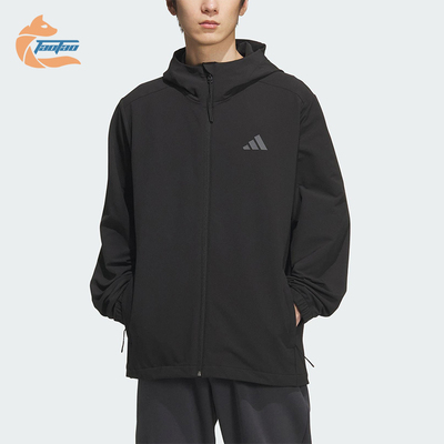 Adidas/阿迪达斯正品V SFT SHELL JK男女宽松连帽运动外套KF5222