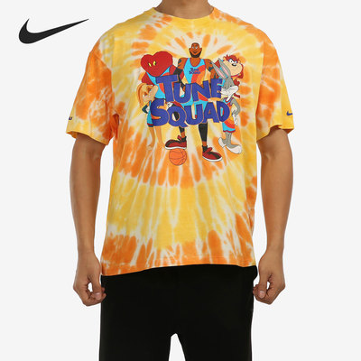 男子扎染印花柔软轻盈篮球短袖