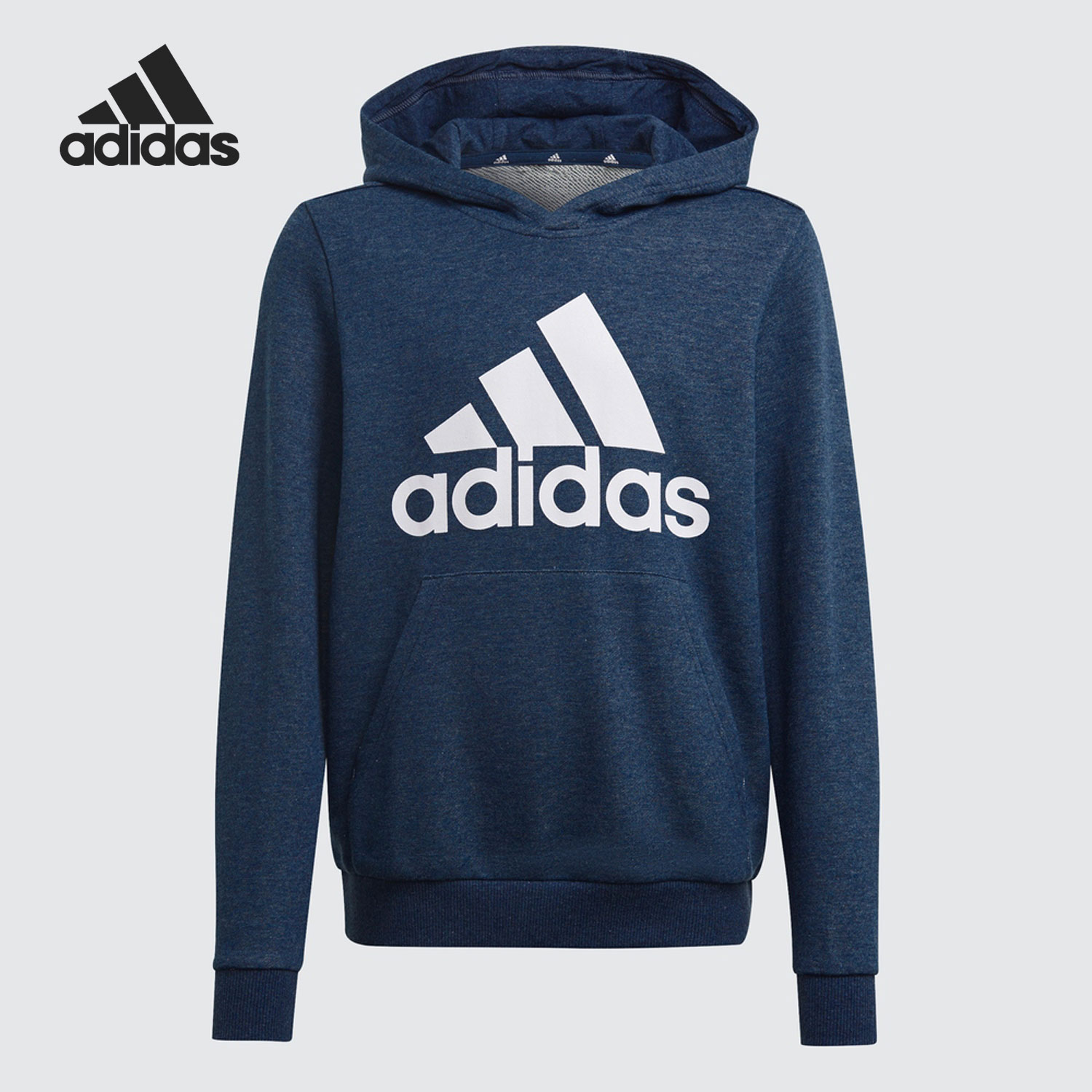 Adidas/阿迪达斯正品春季新款儿童休闲运动连帽套头卫衣 GN4038