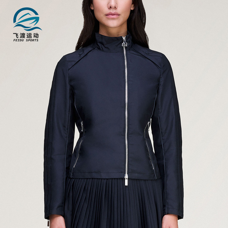 Adidas/阿迪达斯正品三叶草新款女深蓝色经典出行夹克外套KA2734