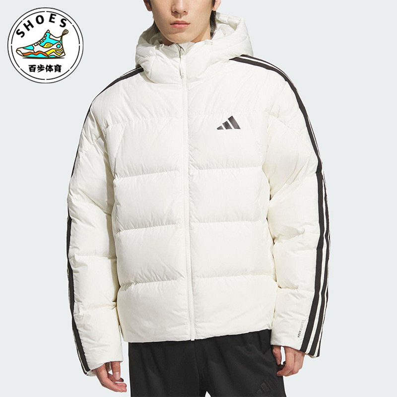 Adidas/阿迪达斯正品3S PUFF D JKT男士连帽保暖日常羽绒服KC2494