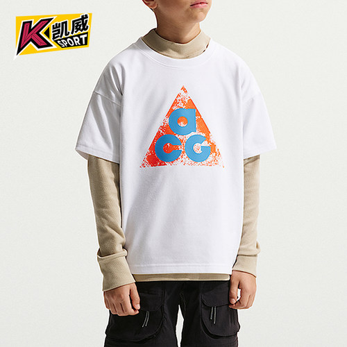 Nike/耐克正品ACG DF TEE M90大童运动休闲经典印花T恤IM9322-100