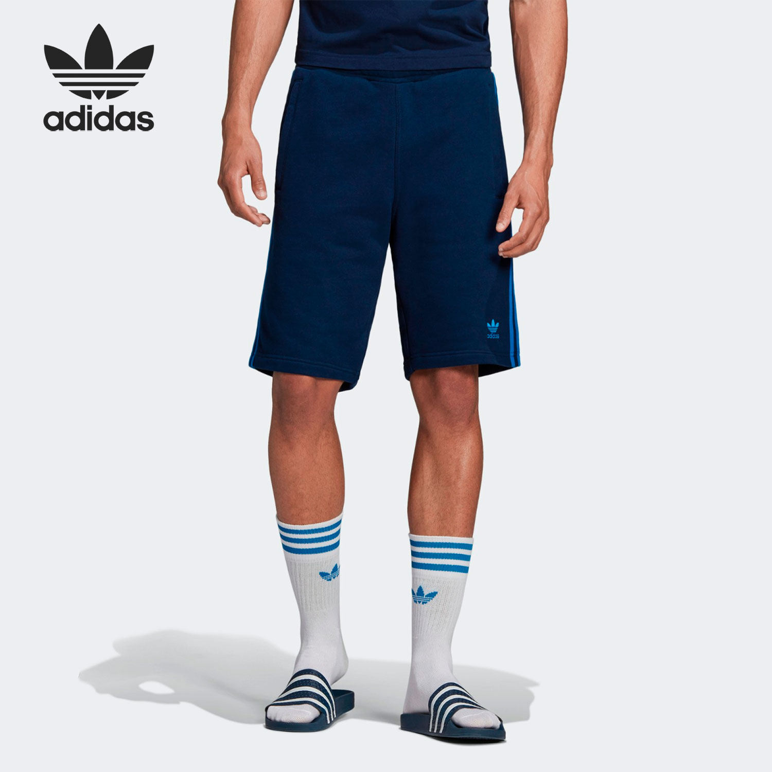 Adidas/阿迪达斯正品三叶草潮流夏男子休闲运动短裤五分裤EJ9691,运动服/休闲服装,运动中长裤／短裤,淘宝优惠券,粉丝福利购,淘宝优惠卷