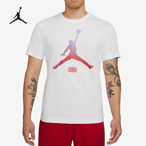 Nike/耐克正品JORDAN夏季男子透气运动休闲短袖DO8905-100