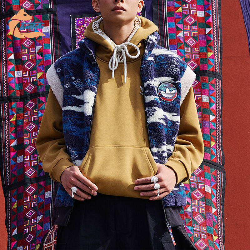 Adidas/阿迪达斯男女双面穿马甲