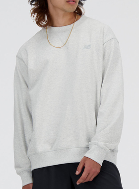 New Balance/NB正品2025新款男女纯色运动卫衣套头衫MT41506-AHH