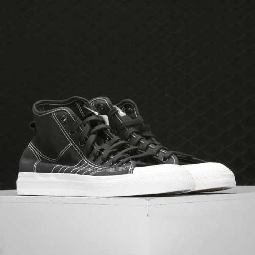 Adidas/阿迪达斯正品三叶草NIZZA HI男女经典运动休闲板鞋F34057