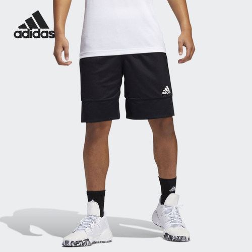 Adidas/阿迪达斯正品当季新款男子三道杠休闲运动短裤 DX6386